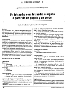 Un tetraedro o un tetraedro alargado