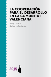 La cooperación para eL desarroLLo en La comunitat