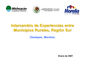 Intercambio de Experiencias entre Municipios Rurales