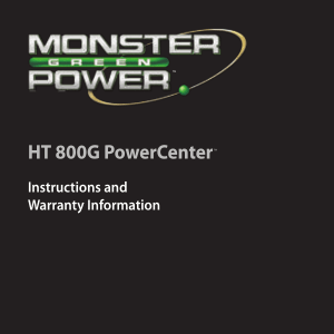 HT 800G PowerCenter