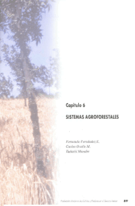 Capítulo 6 SISTEMAS AGROFORESTALES