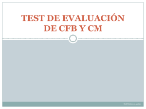 test de evaluación de cfb y cm