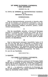 Decreto 205 - Ley sobre Plataforma. Continental y Mar adyacente