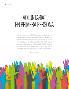 voluntariat en primera persona