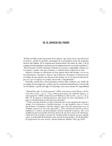 VII. EL ESPACIO DEL PODER