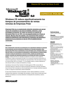 Windows CE reduce significativamente los tiempos de