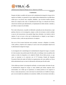 Administración Integral de Riesgos de los Negocios en Puebla