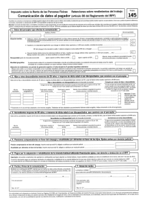 Modelo 145 (IRPF. Retenciones rendimiento trabajo)