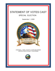 STATEMENT OF VOTES CAST