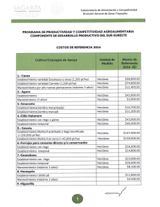 Costos de referencia 2016