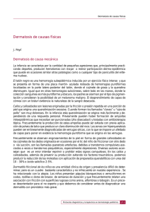 Dermatosis de causas físicas - Asociación Española de Pediatría