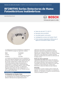 RF280THS Series Detectores de Humo Fotoeléctricos Inalámbricos