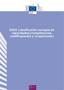 ESCO (clasificación europea de capacidades/competencias