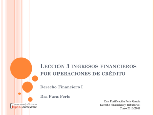 Lección 3 ingresos financieros por operaciones de crédito - OCW-UV