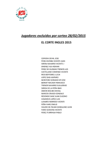 Jugadores excluidos por sorteo 28/02/2015