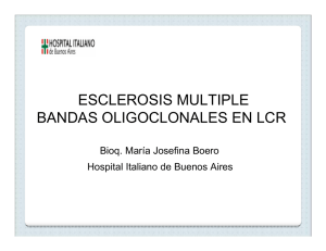 esclerosis multiple bandas oligoclonales en lcr