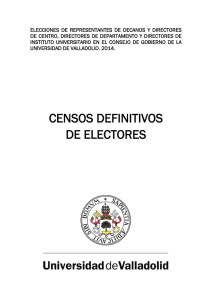CENSOS DEFINITIVOS DE ELECTORES