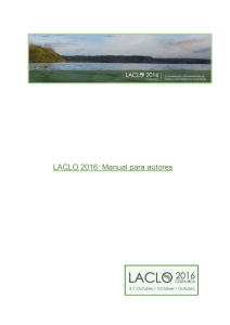 LACLO 2016: Manual para autores