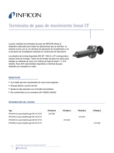 Terminales de paso de movimiento lineal CF - Products