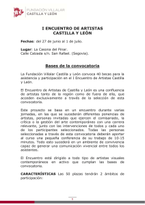 I Encuentro de artistas de Castilla y León