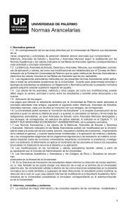 Normas Arancelarias - Universidad de Palermo