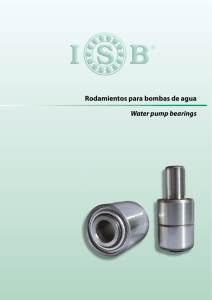 Rodamientos para bombas de agua Water pump bearings