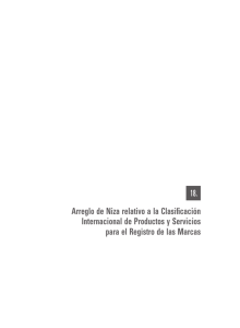 Arreglo de Niza relativo a la Clasificación Internacional de