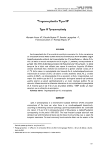 Timpanoplastía Tipo III - Sociedad Chilena de Otorrinolaringología