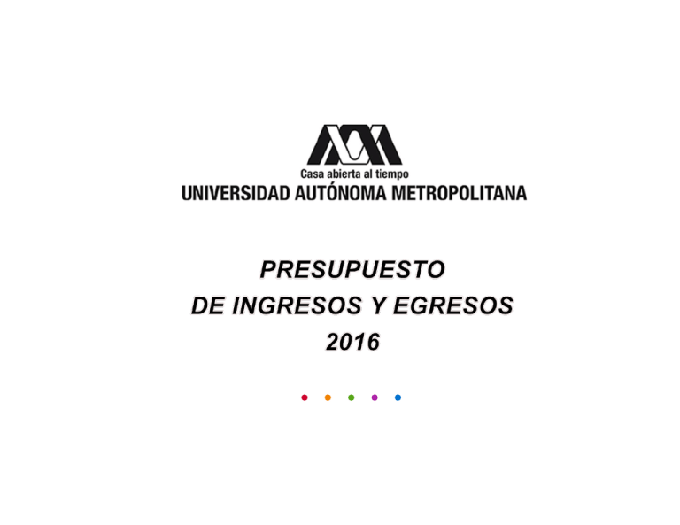 Presupuesto De Ingresos Y Egresos