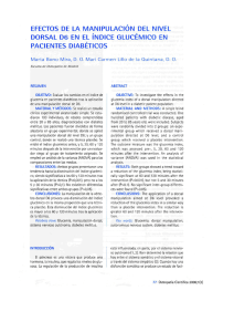 Efectos de la manipulación del nivel dorsal D6 en el índice