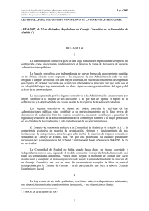 Ley 6/2007 - Comunidad de Madrid