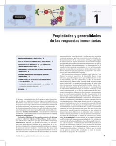 1 Propiedades y generalidades de las respuestas inmunitarias