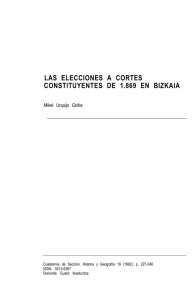 Las elecciones a Cortes Constituyentes de 1.869 en Bizkaia