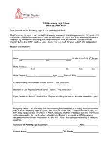 WISH HS INTENT TO ENROLL FORMS - ENGLISH-SPANISH 2017-18