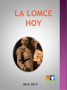 la lomce hoy