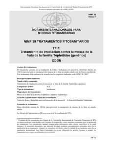 NIMF 28 TRATAMIENTOS FITOSANITARIOS TF 7: Tratamiento de