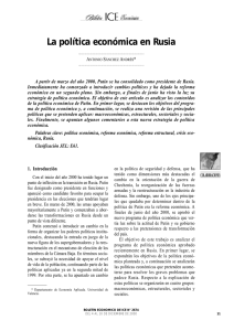 La política económica en Rusia