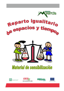 Publicación "Reparto igualitario de espacios y tiempo".