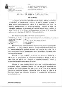 Orden de concesión UGT - Secretaría de Estado de