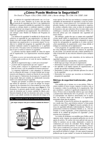 ¿Cómo puede medirse la seguridad?