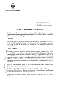 Page 1 TRIBUNAL CONSTITUCIONAL / EXP. N.º.9540-2006