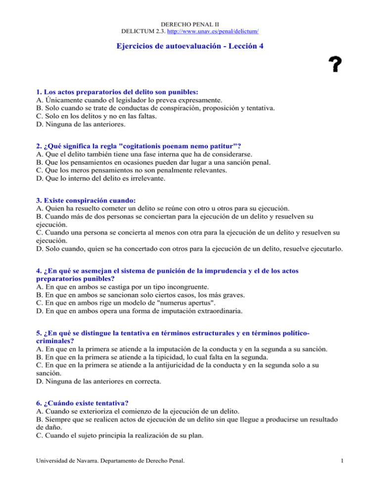 Ejercicios De Autoevaluación - Lección 4