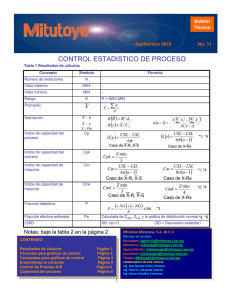 CONTROL ESTADISTICO DE PROCESO