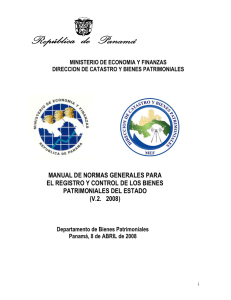 Manual de Bienes Patrimoniales del Estado de Panam&aacute;