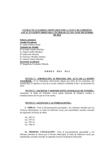 Extracto Acuerdos Junta de Gobierno 10-12-2014