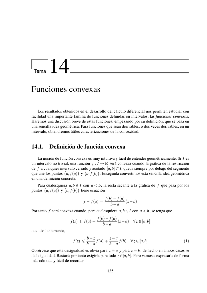 Funciones Convexas