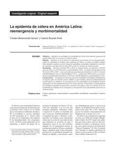 La epidemia de cólera en América Latina: reemergencia y