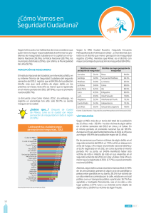 ¿Cómo Vamos en Seguridad Ciudadana?