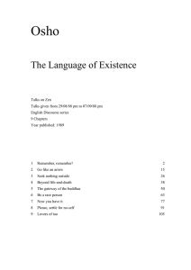 The Language of Existence - OSHO RAJNEESH