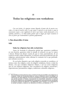 Todas las religiones son verdaderas